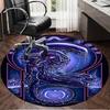 Alien Artwork Round Mat, Anti-slip Circle Carpet Chair Rug For livingroom,Bedroom, Doormat Home Decor Gift Christmas Gifts