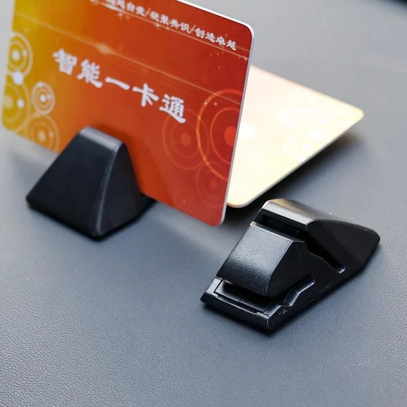 Portable Car Parking Card Clamp Car Temporary Parking Card Ticket Holder Auto Card Bill Holder Mount Car Interior Accessories