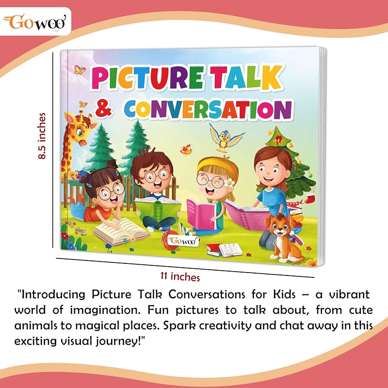Picture Talk & Conversation: Activity Book for Kids kids learning books, Learning Adventures, Activity Book for Children for kids Ages