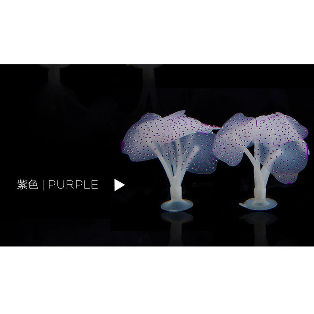 Aquarium Fish Tank Fluorescent Soft Silica Gel Coral