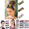 Comfortable Bohemian Style Elastic Headband With Floral Design For Active Women