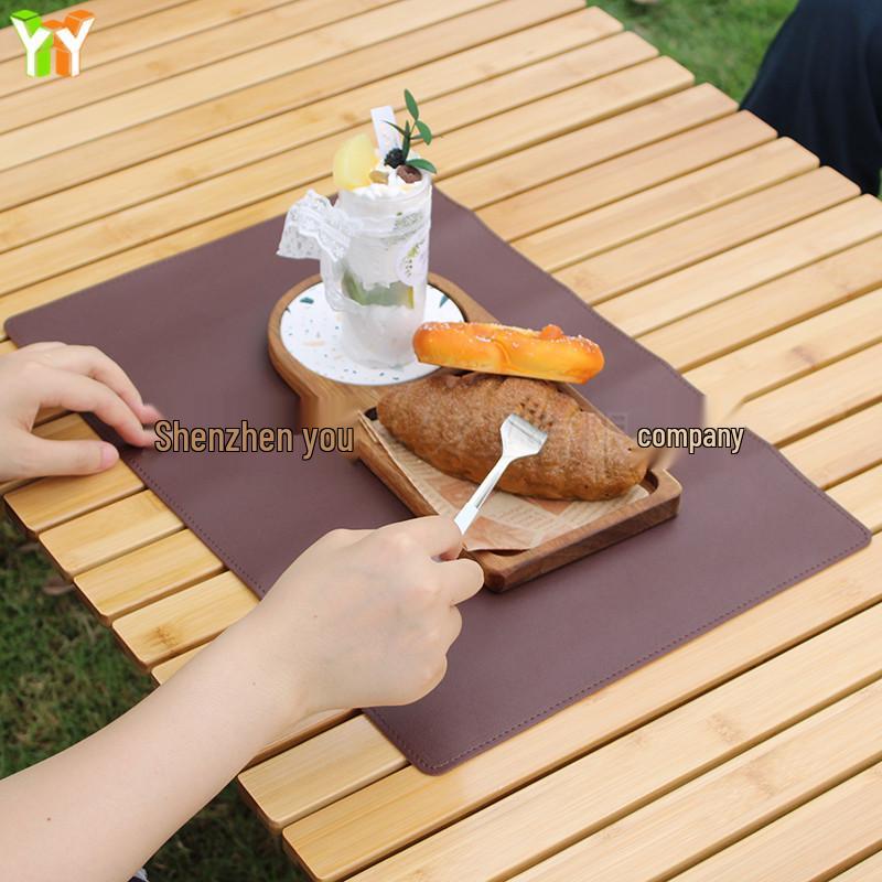 Waterproof Outdoor Leather Picnic Mat - Large Size for Camping and BBQ