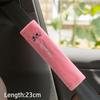 Universal Car Seat Belt Cover Plush Cute Cartoon Car Safety Belt Cover Shoulder Pad For Kids Adults Car Interior Accessories