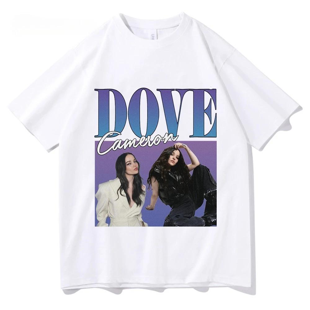 

2026 Dove Cameron Too Much T Shirt Streetwear Hip Hop Vintage T-Shirt Tees for Unisex Women Printed Graphic T Shirts Clothes Y2K S