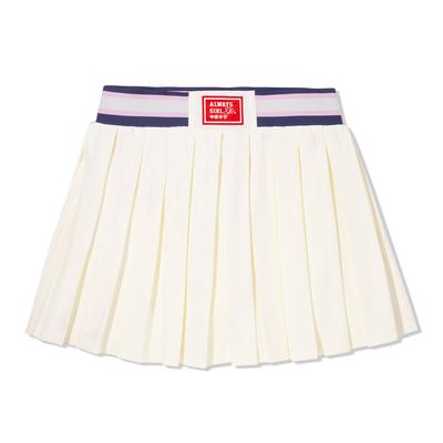 Li Ning Trendy Sports Series Color Block Soft Comfortable Breathable Versatile Casual Skirt Women Skirts Off-White ASKV296-6