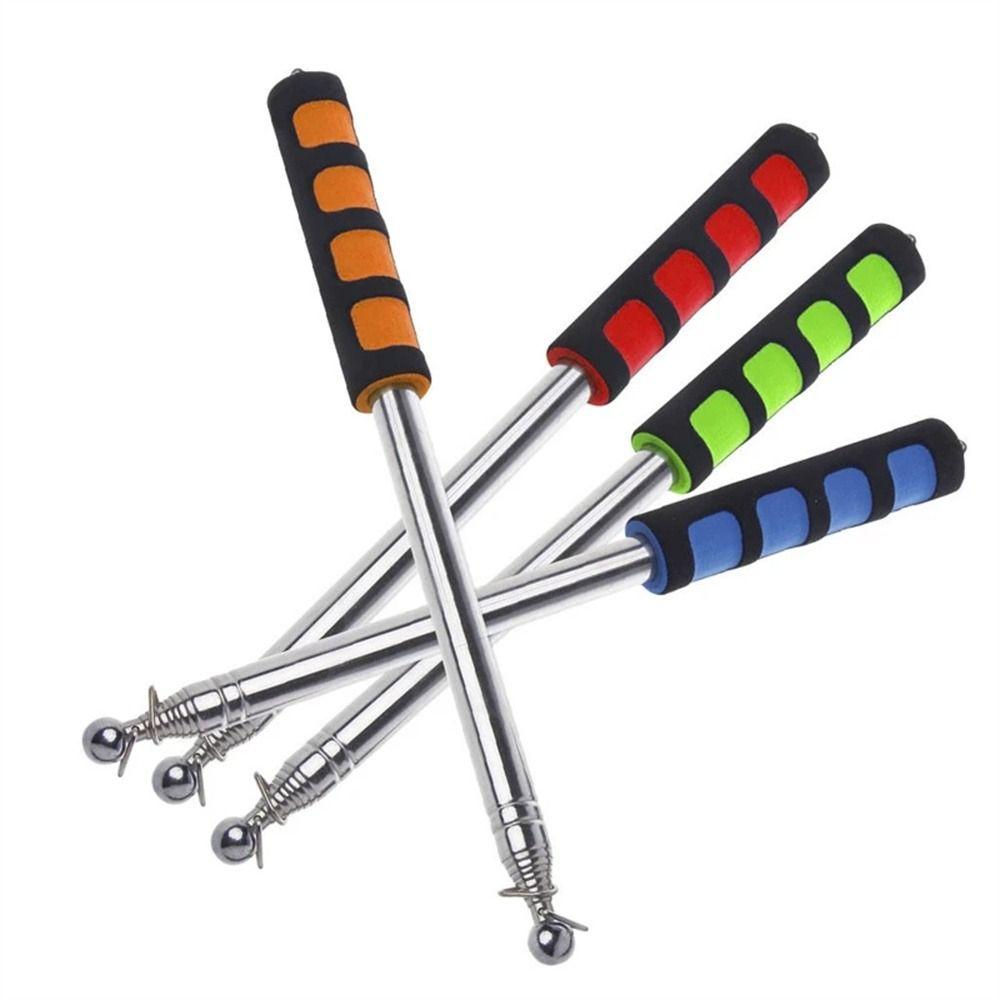 Hand Flagpole Telescopic Flagpole Teachers Pointer Stick Tour Guide Flagstaff 2M Handle Flagpole