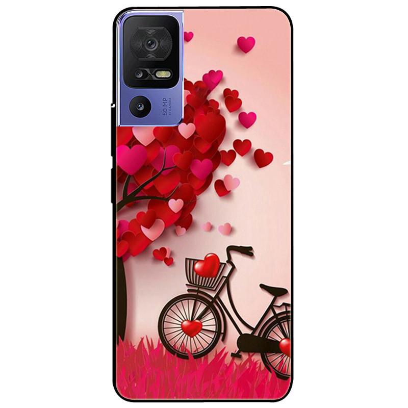 For TCL 40 SE Case 2023 Soft Silicone Protective Black Tiger Lion Funda Coque for TCL 40SE Covers TPU Bumper for TCL40se Paras