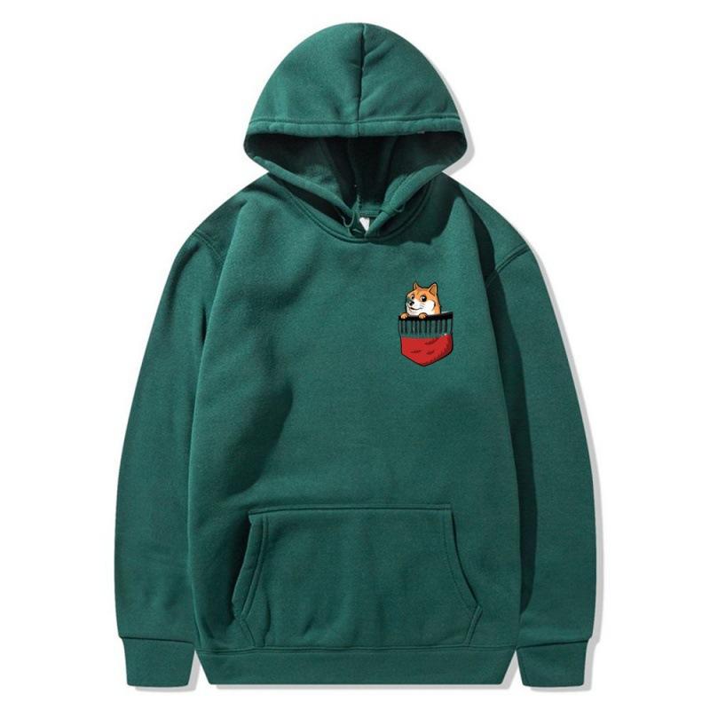 2025 trendy new pocket dog sweater spring and autumn men's and women's jackets street trendy hip-hop singer hoodie