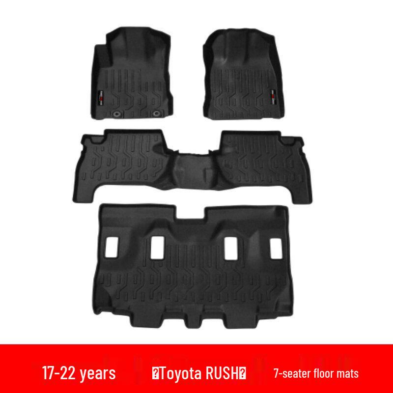 All-Weather 3D Floor Mats & Waterproof TPE Trunk Mat for 2017-2022 Toyota RUSH (Vehicle-Specific)