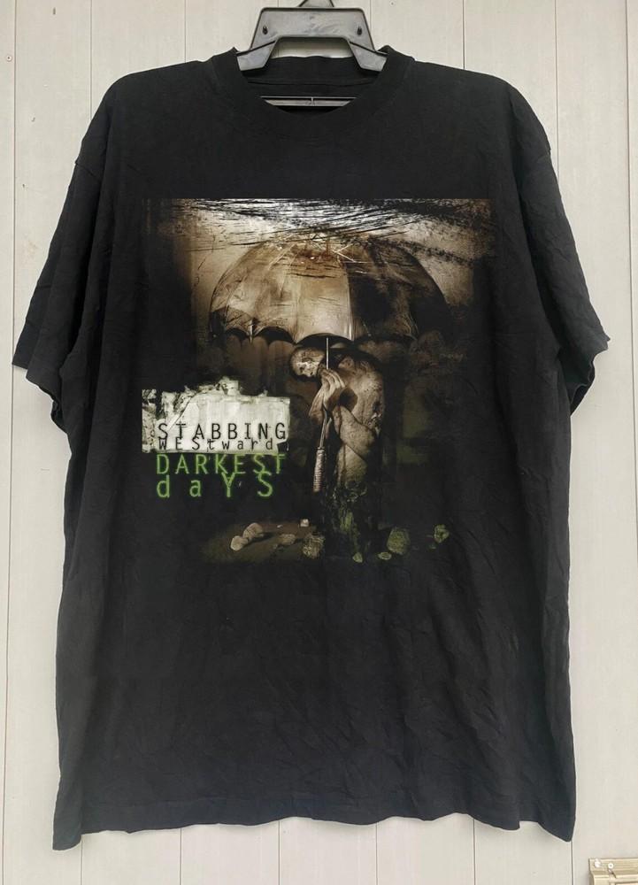 Stabbing Westward Darkest Days Album Short Sleeve Cotton Shirt All Size Unisex T-Shirt L