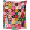 Vintage Pastoral Splicing Series Blankets Four Seasons Blankets Home Flannel Blankets Holiday Gift Blankets