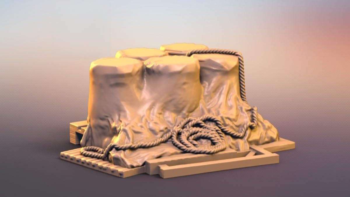 IDAP Technology 1/72 Смоляной набор барабана, покрытого листом PD72278 (Декорации)