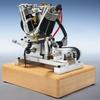 V2 Double Cylinder / V1 Single Cylinder Engine Model Metal Material Physical Mechanical Engine Engine Model Can Start Toy Gift
