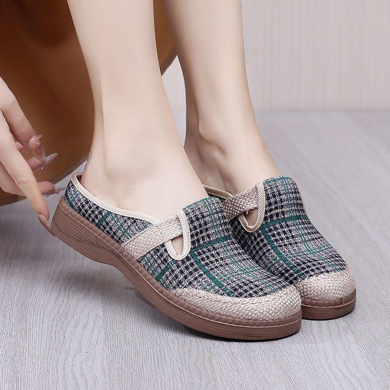 Fashion Soft Woman Slippers Thick Comfortable Round Toe Slides Summer Shoes for Women Sale Designer Luxury Footwear 2025 Trend Sandals