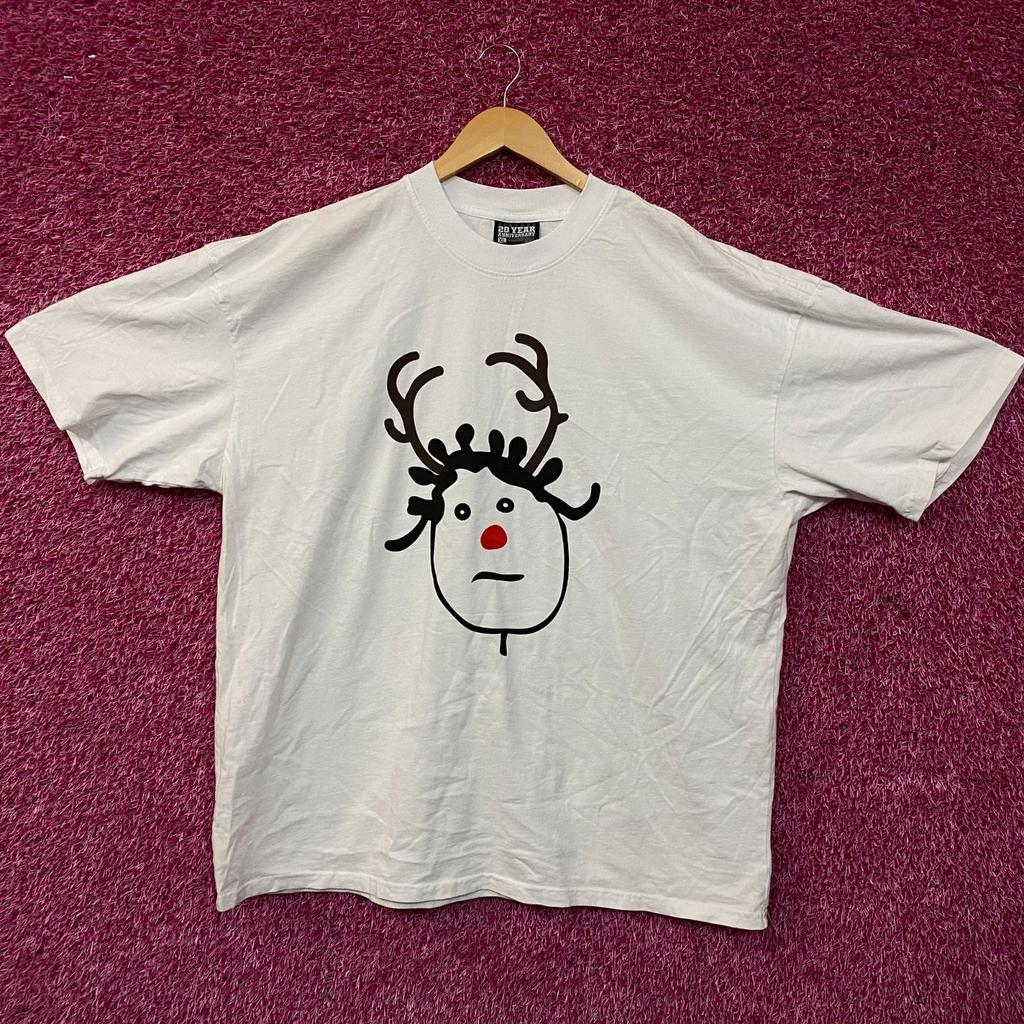 Rihanna R20 "Rhenna" Holiday Doodle 20th Anniversary Graphic T-Shirt XL