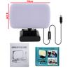 Video Conference 6500KPortable LED Video Light Cube Laptop Computer Webcam Light Zoom Call Lighting with Clip for Live Streaming
