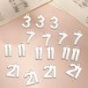 LIKGREAT 10pcs 0-25 Numbers Charms Stainless Steel Lucky Number Pendant for Necklace Bracelet DIY Accessories Birthday Countdown