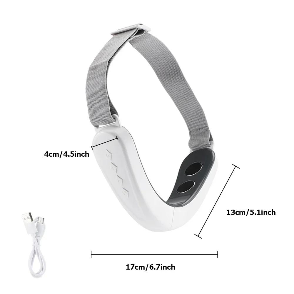 

Массажер для лица V-образной формы, Интеллектуальный косметический домашний массажер для лица, V-образный пояс для подтяжки и укрепления лица, Редуктор двойного подбородка белый