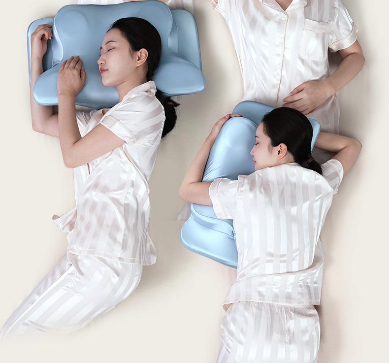 Polštář z paměťové pěny s motýlkovým tvarem: Podpora krční páteře a ochrana krku bez tlaku pro lepší spánek