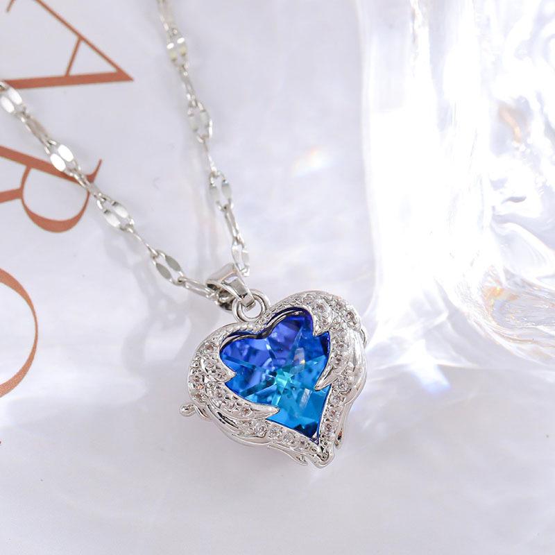 "2024 Intelligente Fünfzackiger Stern Anhänger Halskette - Leichter Luxus Europäisches & Amerikanisches Design für Frauen"