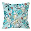 Hangyodon Double Sided Print Pillow Cover Decorative Cushion Cover 30x30 45x45 for Sofa Bedroom Kawaii Room Decor Home Decor