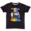 Men's B-52s Rainbow Stripes T-shirt X-Large Black