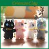 Fluffy Plush Cat Keychain Adorable Stuffed Animal Cute Bag Charm Doll