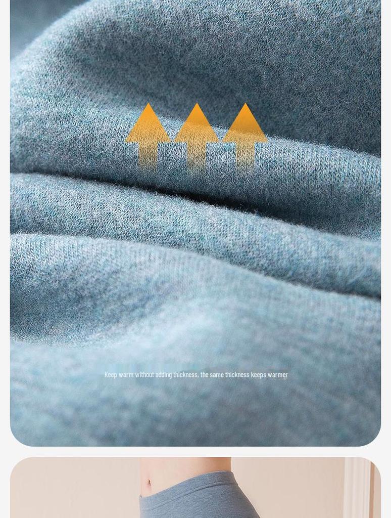 Women's High-Waist Cashmere Silk Velvet Self-Heating Fleece-Lined Pants