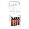 4Pcs Clear Travel Bottles Kit for Toiletries BPA-Free Leak-Proof Refillable Containers for Shampoo Lotion Oils Silicone Cream Jars Travel Accessories