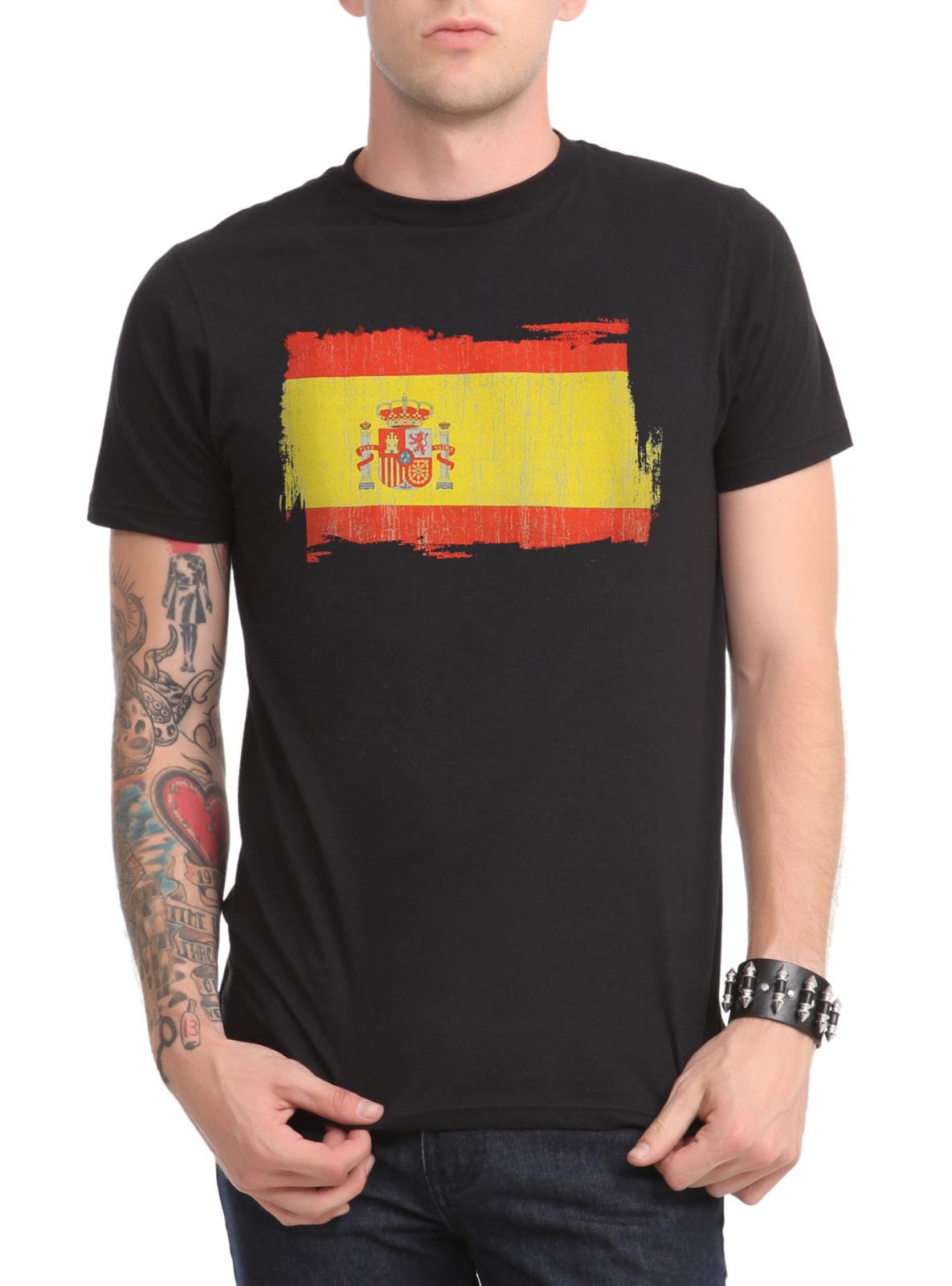 World Cup Distressed Spain Flag T-Shirt S разноцветный