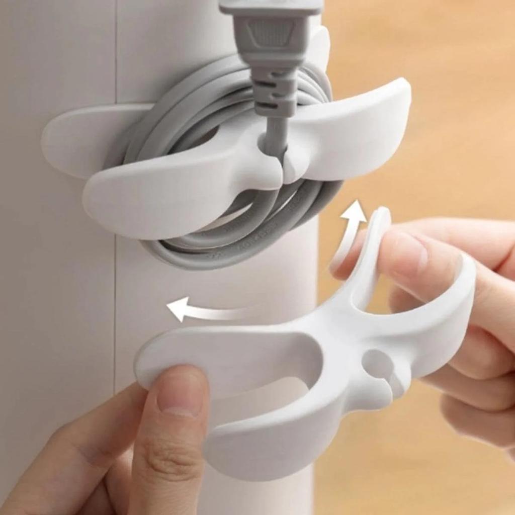 1 sztuka - Zatyczka do przechowywania w kuchni, organizer na kable domowy, klips do kabli, urządzenie do nawijania kabli montowane na ścianie