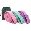 Multipurpose Elastic Glute Exercise Resistance Loop With Roll Resistant Fabric For Squats Lunges And Mobilities Training