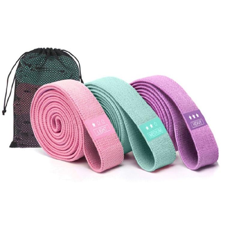 Multipurpose Elastic Glute Exercise Resistance Loop With Roll Resistant Fabric For Squats Lunges And Mobilities Training