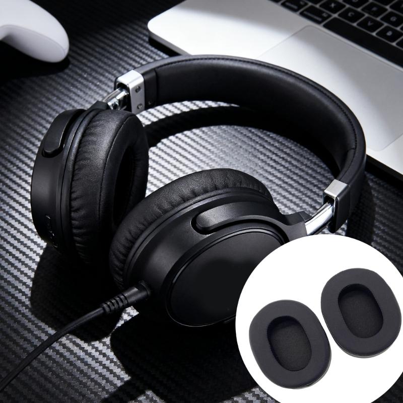 Soft Sponge Replacement Ear Cushions for HS55 Professional Gaming Headset Enhances Comfort Durability Easy Installation