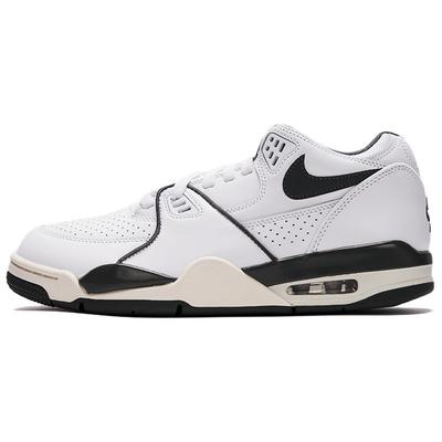 Air Flight 89 Cushioning Abrasion Resistant Breathable Lightweight Low Top Vintage Basketball Shoes Men's White HJ4484-101