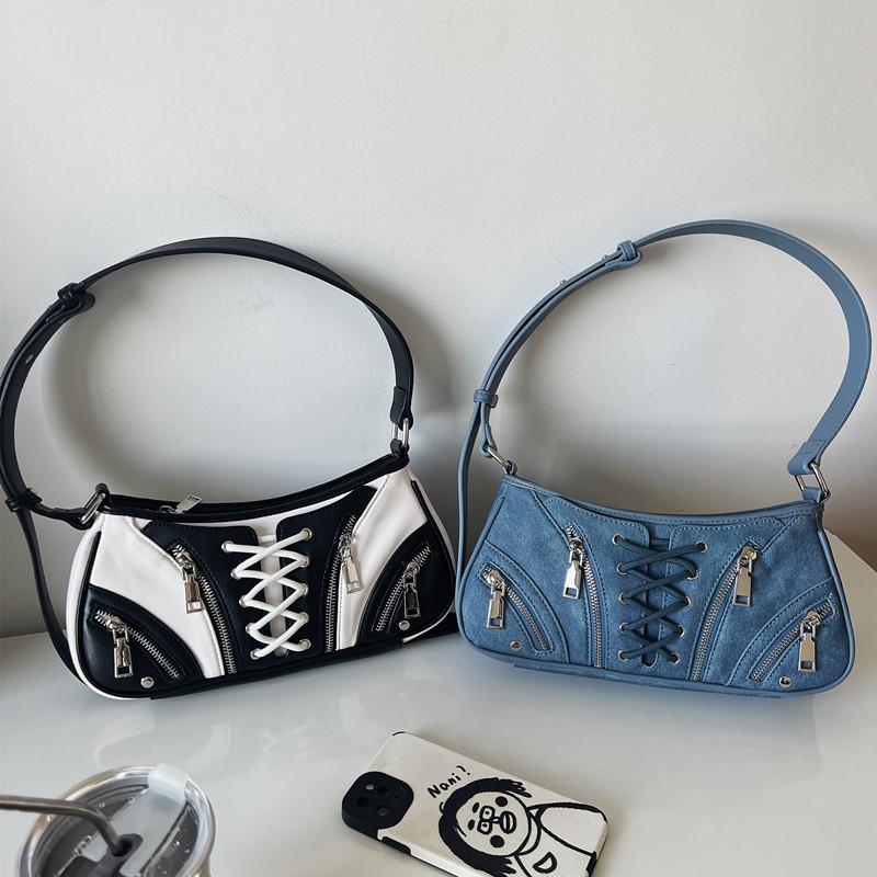 Portable Women's Armpit Bag All-In-One Shoulder Bag French Niche Bag Western Style Fashionable Bag New