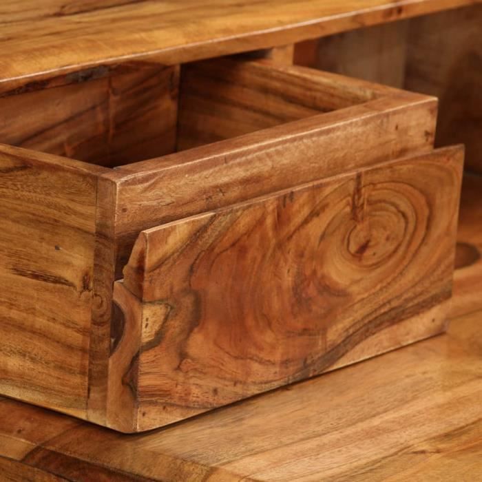 VidaXL Bureau avec tiroirs Bois massif 88 x 50 x 90 cm