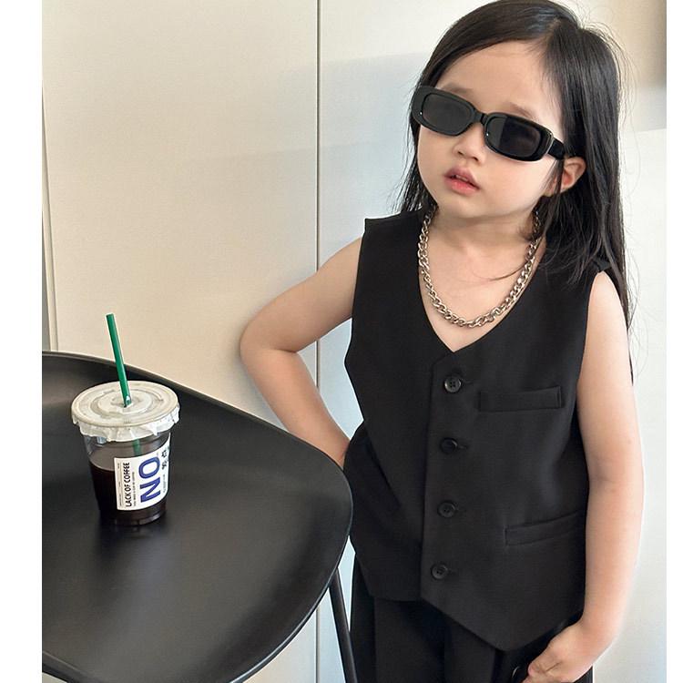 Podzim 2025 Dívčí třídílný bonbónový oblek - Korejský blejzr set