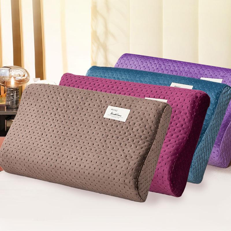 Quilted Latex Pillowcase Sleeping Pillow Protector Memory Foam Orthopedic Pillow Cover Adult Kids Pillow Case 30*50/40*60cm