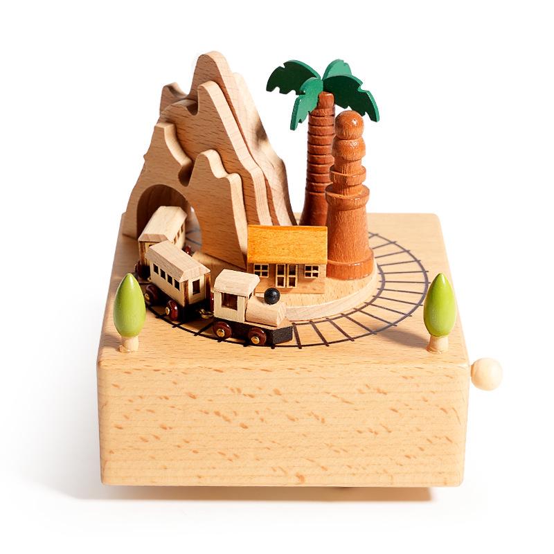 Christmas Festival Wooden Music Box: Creative Children's Toy and Home Decoration Craft, Perfect Birthday Gift