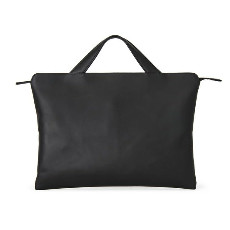 

Gussetless Briefcase Genuine Leather A4 Business Bag Large Capacity Bag PC13 Inch SA115 Black Made by Official Baseball Glove Manufacturer [Tryon] чорний