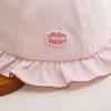 Baby Girls' Bow Sun Protection Fisherman Hat - Windproof Bucket Hat for Spring and Autumn