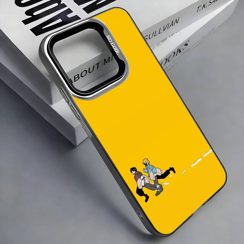 M-Milky S-Subway Anime Colorful Silver Back Phone Case For IPhone 17 16 15 14 13 12 11 Plus Pro Max Plus