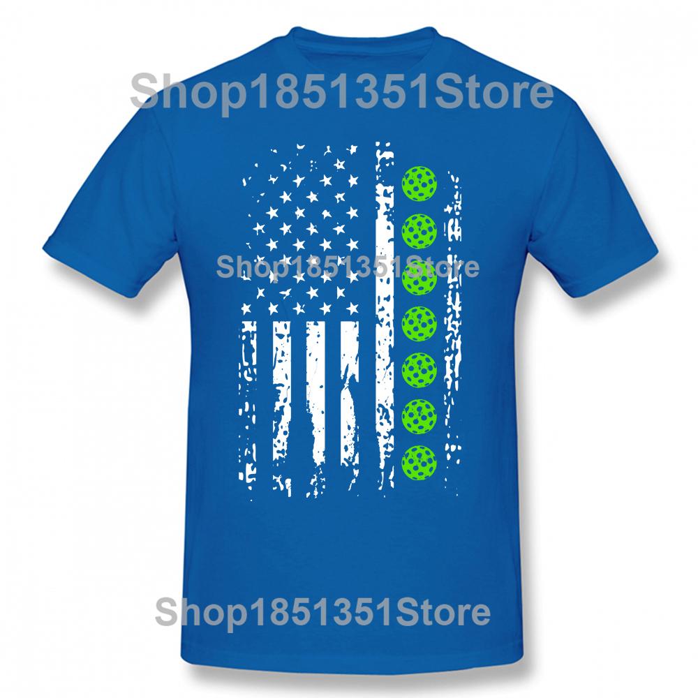 Funny Flag Pickleball Player T Shirts Graphic Cotton Streetwear Short Sleeve Birthday Gifts Summer Style Tshirt Mens Clothing
