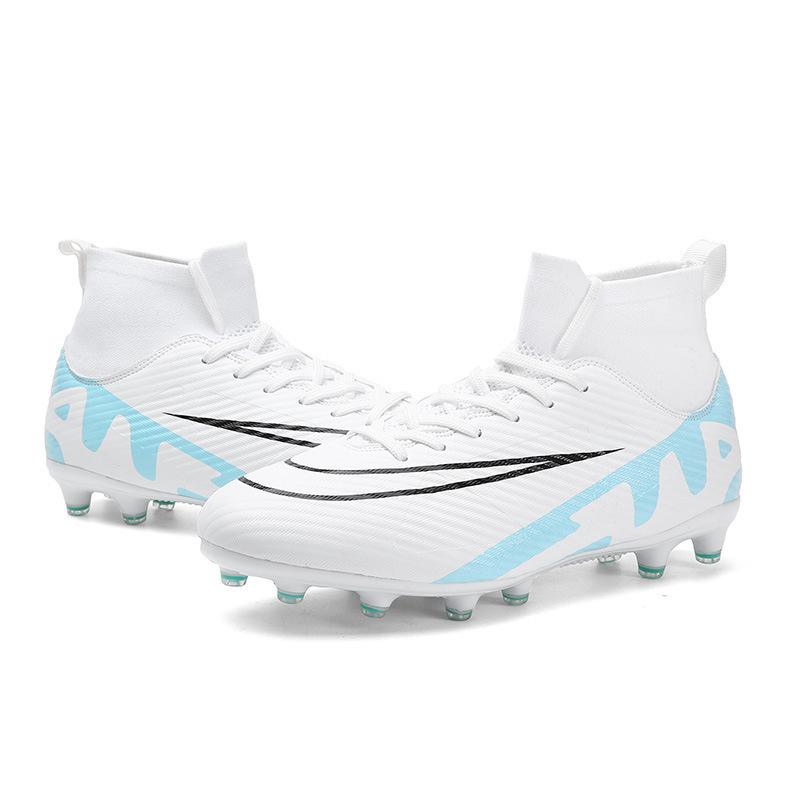2025 new high-top football shoes AG long nails TF broken nails youth men's and women's shoes training competition sports shoes