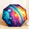 Colorful Galaxy Art Umbrella: Auto-Opening & Closing, Outdoor Protection, Lightweight and Durable Travel Accessory 129