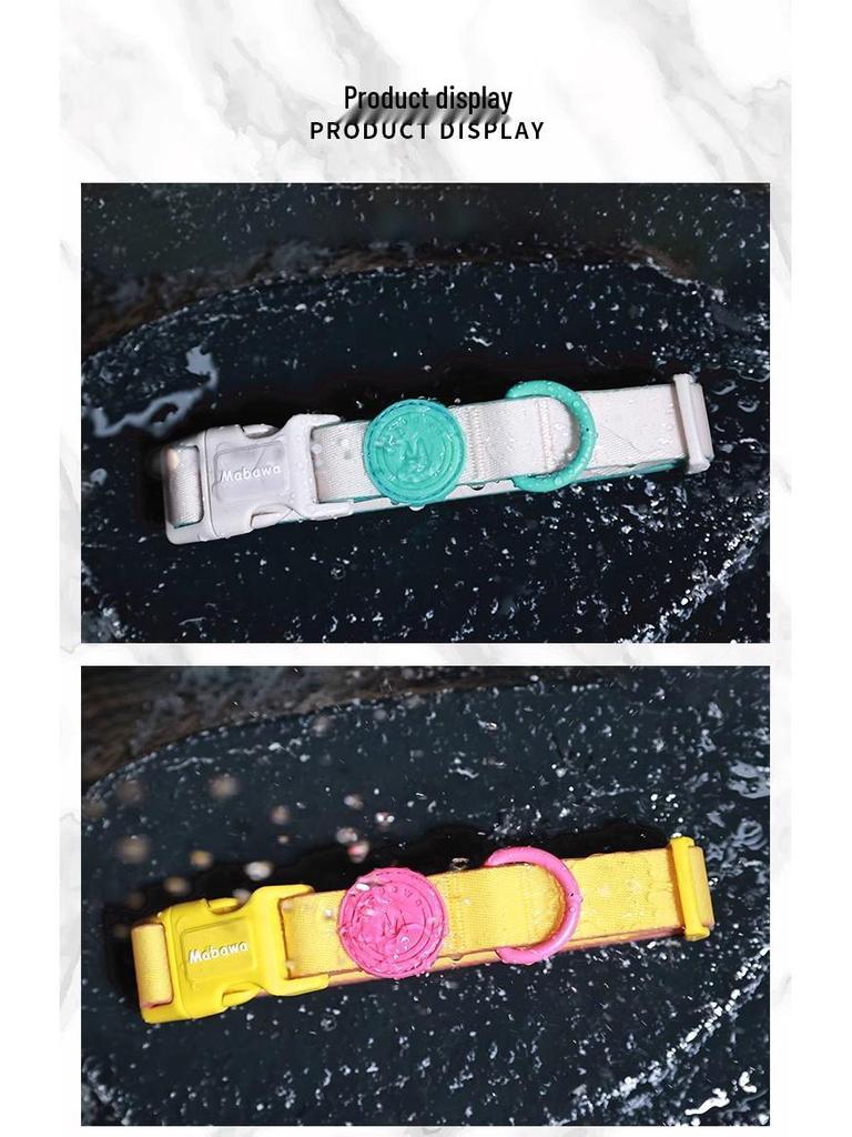 Waterproof Dog Collar with Leash for Small, Medium, and Large Dogs - Ideal for French Bulldogs