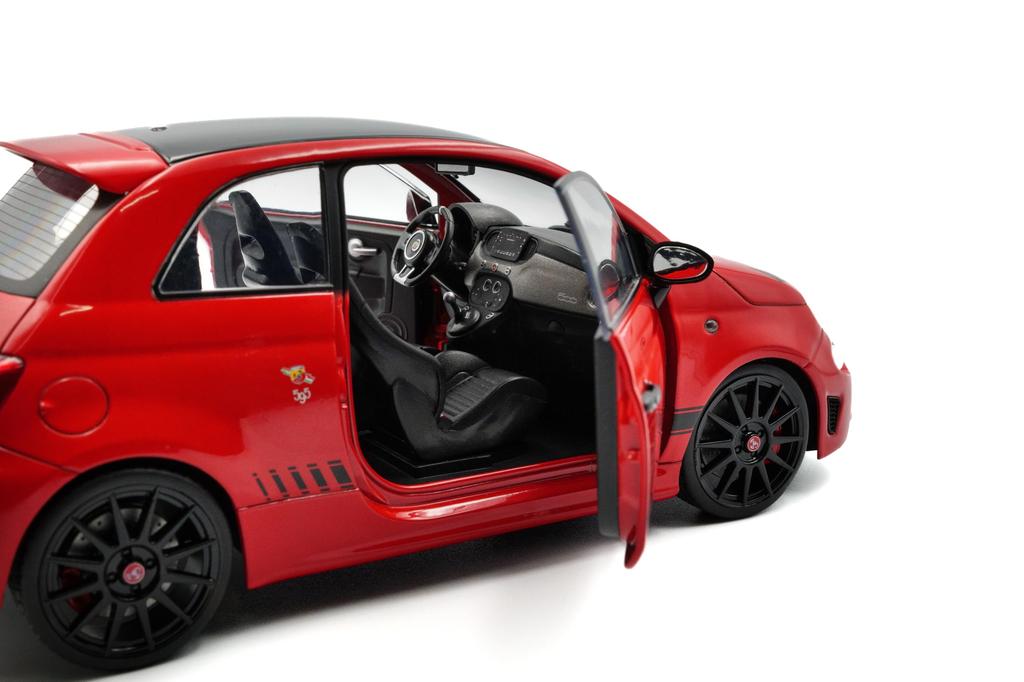 SOLIDO 1/18 Scale Fiat F595 Abarth 2022 (Red) Finished Product S1811305