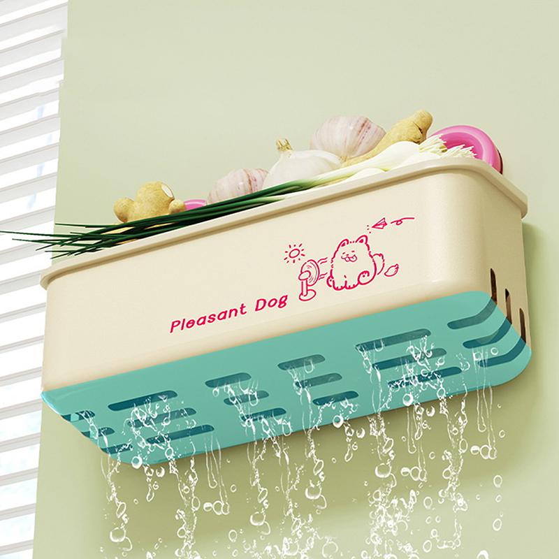 Suction Cup Rack, Drill-Free Bathroom Suction Cup Storage Box, Suitable For Bathroom, Toilet, Hand Washing, Wash Basin, Bathroom