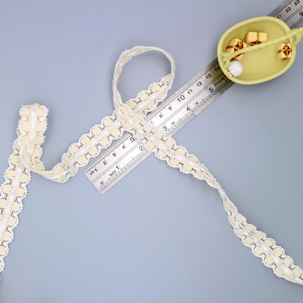 Two-Color 2.2Cm Cotton Thread Lace Live Stream Fashion Clothing Accessories White Ribbon Lace Accessories